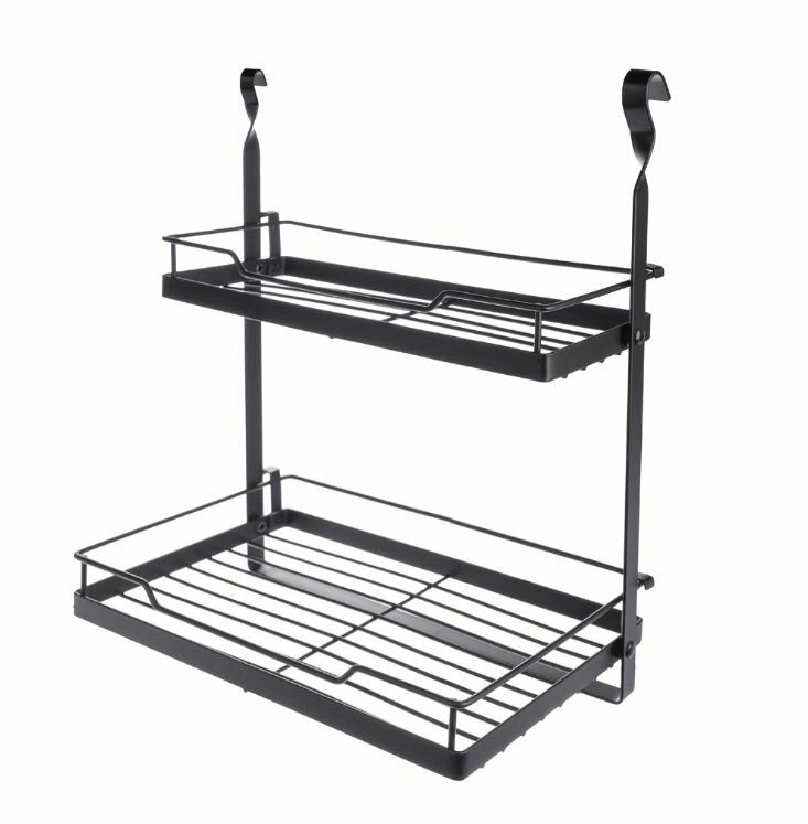 Полка для рейлинга KITRO 2-ярусная черная