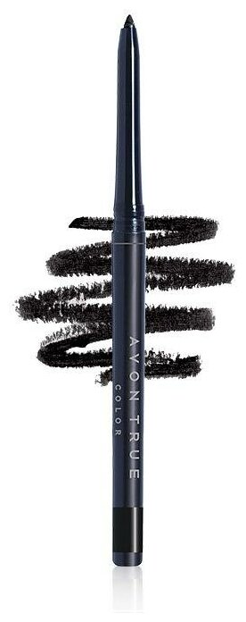 AVON Карандаш для глаз Color Glimmersticks Eye Liner, оттенок blackest black