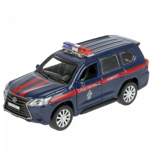 Машинка ТЕХНОПАРК Lexus LX-570 Следственный комитет (LX570-12COM), 12 см, синий