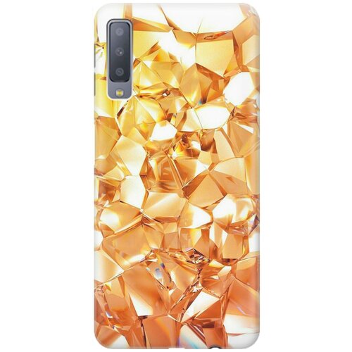 фото Re:pa накладка transparent для samsung galaxy a7 (2018) с принтом "янтарные камни"