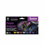 Набор красок Vallejo серии Game Color Set - Purple Dragons 72305 (8 красок по 17 мл) - изображение