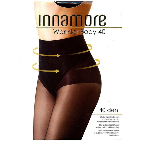 Колготки Innamore Wonder Body, 40 den, размер 4, черный