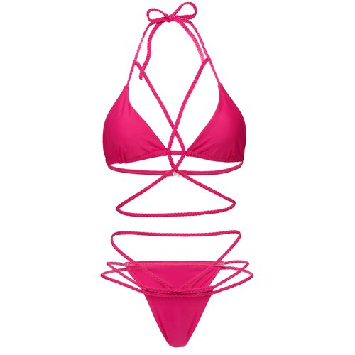 фото Купальник "лесные феи" nothing shop (ярко-розовый) размер xl