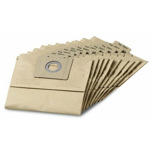 Фильтр-мешки бумажные для T 12/1 10 шт Karcher | 6.904-312.0