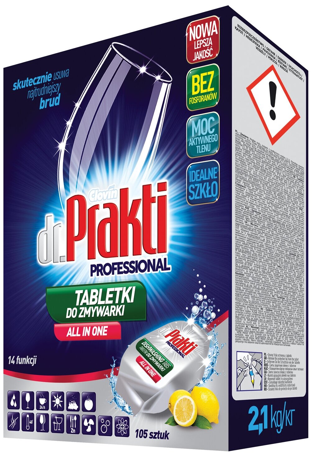 Таблетки для посудомоечных машин DR PRAKTI Professional, 105 шт - фотография № 1