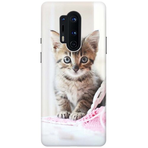 фото Cиликоновый чехол на oneplus 8 pro / ванплюс 8 про с принтом "милый котенок" gosso