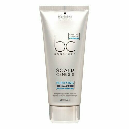 Schwarzkopf Professional Bonacure Scalp Genesis Purifying - Шампунь для очищения волос 200 мл балансирующий флюид schwarzkopf professional genesis rebalancing serum bonacure scalp 100 мл