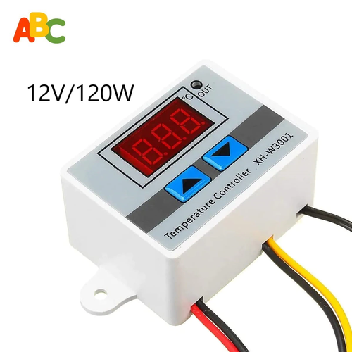 Цифровой регулятор температуры ABC 12V/120W XH-W3001 (X-CX01188A) цифровой регулятор температуры abc 110 220v 1500w xh w3001 x cx01188b