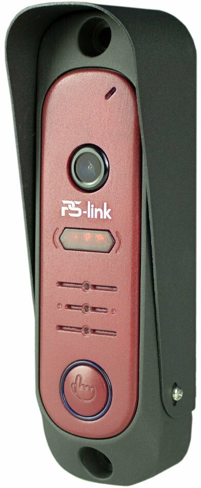 Вызывная панель проводная PS-link 206CR антивандальная, 2 Мп, угол обзора 110°, Red