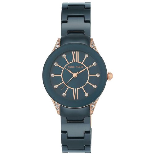 Наручные часы ANNE KLEIN Ceramica 2388RGNV, синий, розовый