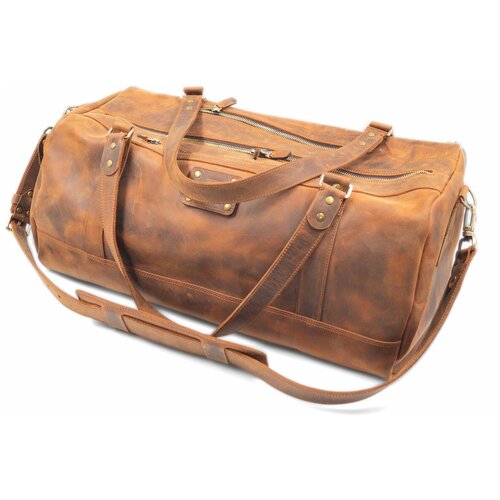 фото Дорожная и спортивная сумка из натуральной кожи, ручной работы j.audmorr crosby brown j. audmorr