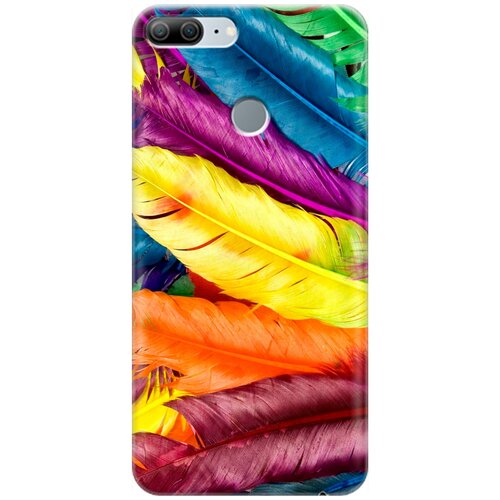 фото Re:pa накладка transparent для honor 9 lite с принтом "разноцветные перья"