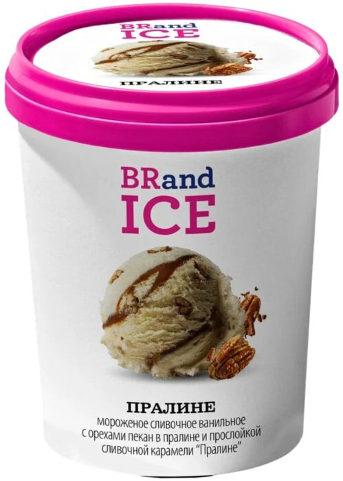 Мороженое BRandICE Пралине 12% 600г