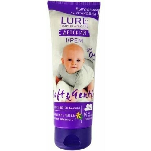 Крем детский LURE Baby Play&Care ромашка и череда, 250мл х 1шт