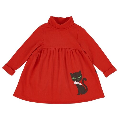 фото Платье mini maxi черный кот размер 110, красный