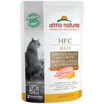 Влажный корм для кошек Almo Nature HFC, с куриным филе, с сыром (кусочки в желе) - изображение
