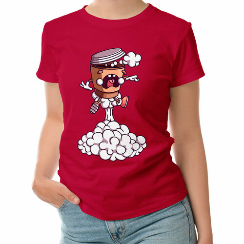 фото Футболка roly, размер s, красный