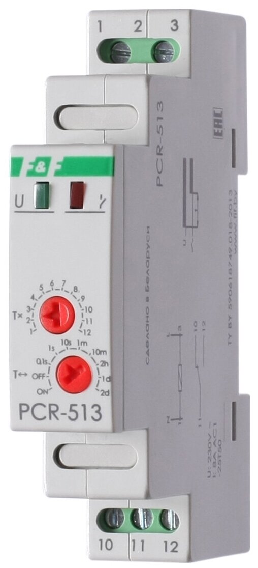 Реле времени F&F PCR-513 EA02.001.003 16059833