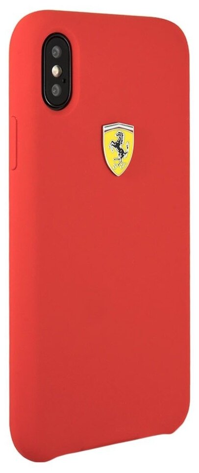 Чехол (клип-кейс) Ferrari, для Apple iPhone X/XS, красный [fessihcpxre] Noname - фото №1