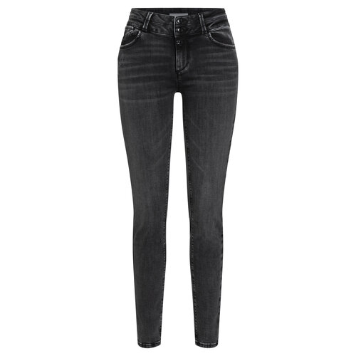 Джинсы скинни Timezone, размер 28/32, черный черные джинсы кроссовер r13 цвет eton black