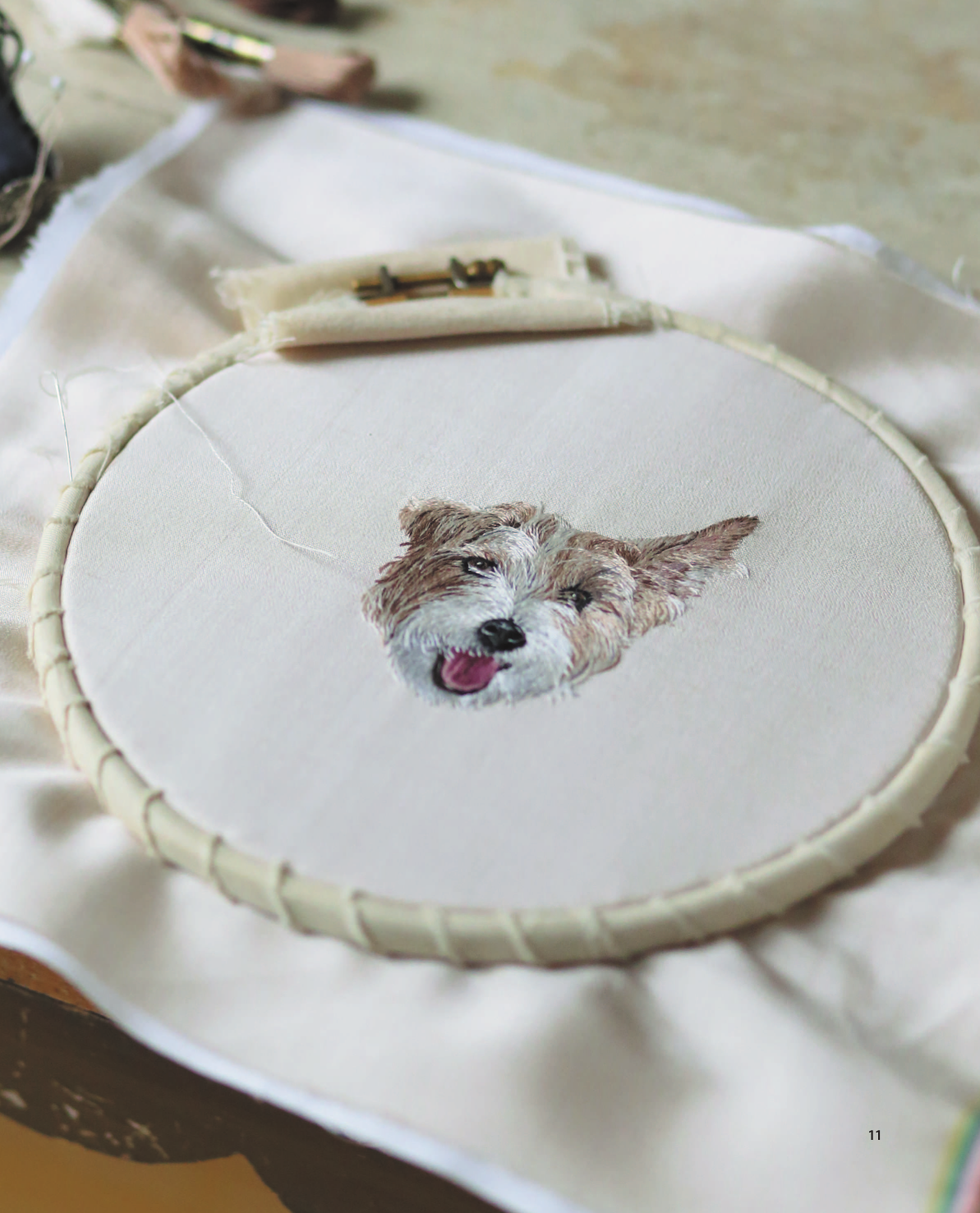 Портретная вышивка. Самоучитель по «рисованию» собак вышивальной иглой (чихуахуа) - фото №10