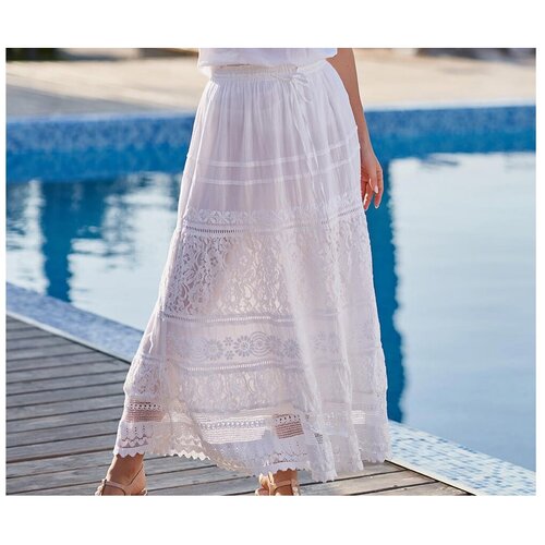 фото Пляжная юбка mia-amore, размер s, белый