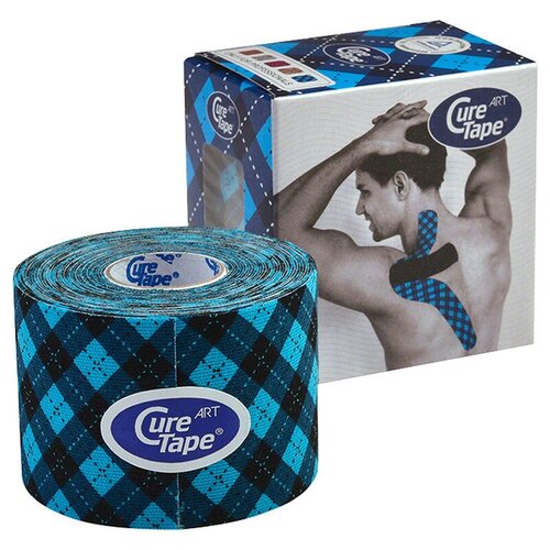 Тейп кинезиологический CureTape Art Tartan, 5 см x 5 м, арт. 162794