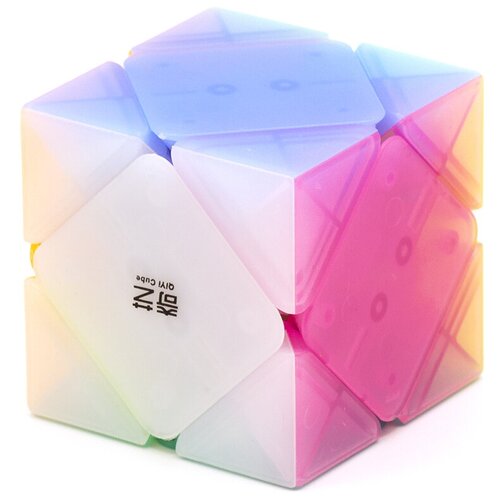 qytoys qicheng скошенный магический куб mofangge xmd neo speed пластиковый извивающийся пазл головоломка для мозга обучающие игрушки для детей Головоломка QiYi MoFangGe Skewb QiCheng Jelly