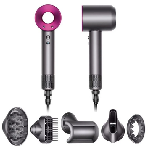 Фен Dyson Supersonic HD07 UK, Nickel/Fuchsia фен dyson hd07 iron fuchsia 386735 01