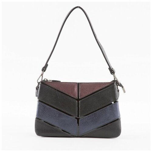 фото Сумка женская gilda tohetti 60451-3 синяя/чёрная/бордо сумка gth 60451-3 син/чер/борд.