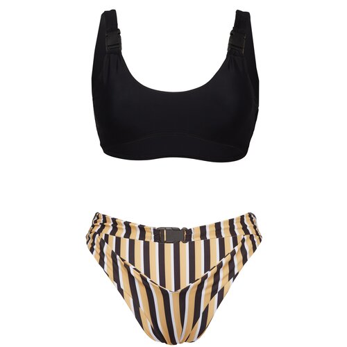 фото Купальник "калифорния" nothing shop (черный; белый; бледно-желтый) размер m