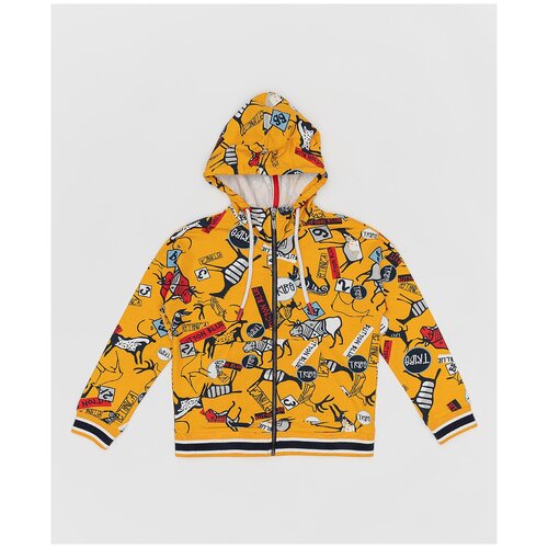 фото Толстовка button blue размер 110, желтый