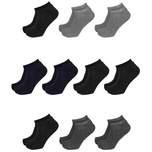 Носки Tuosite 10 пар, размер 24-26, серый, черный носки женские 10 пар tuosite tss900 1 38 40 серый белый черный