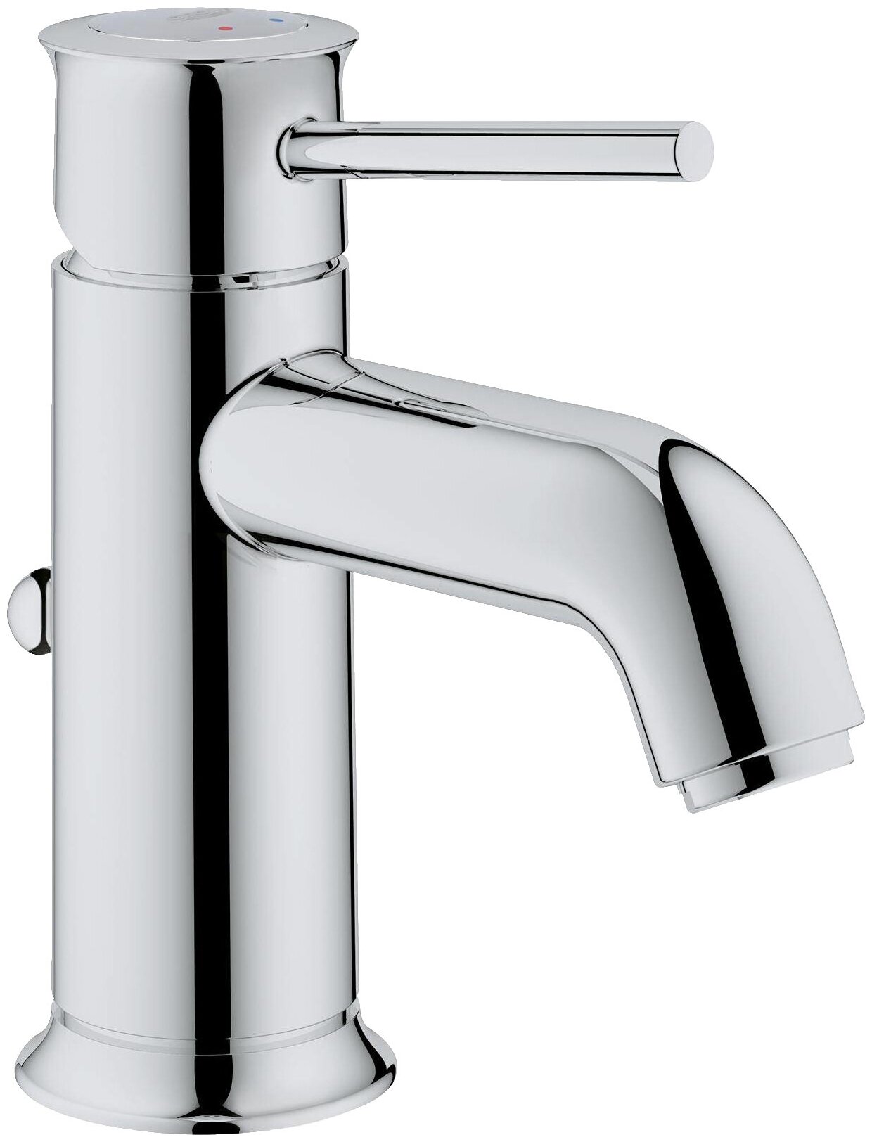 Смеситель для раковины однорычажный, хром, Grohe BauClassic 23161000