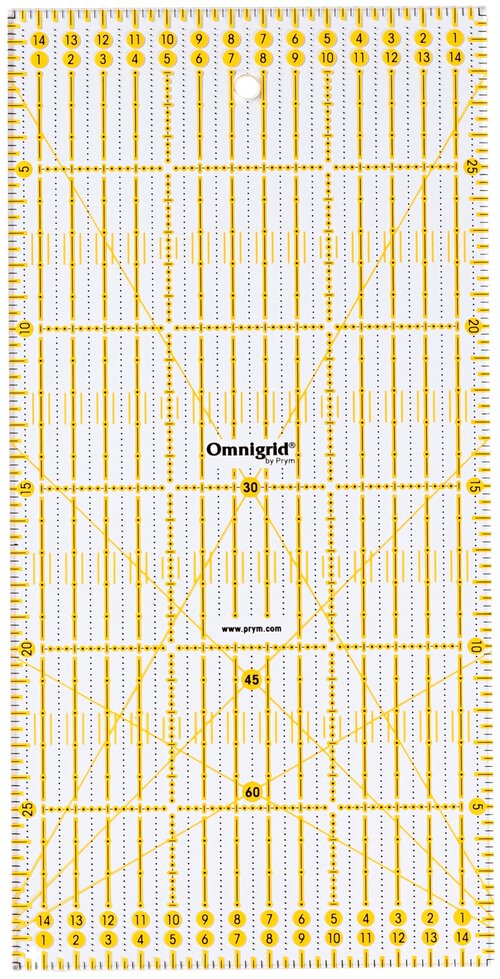 Prym Линейка универсальная Omnigrid 15х30 см (16113070), прозрачный