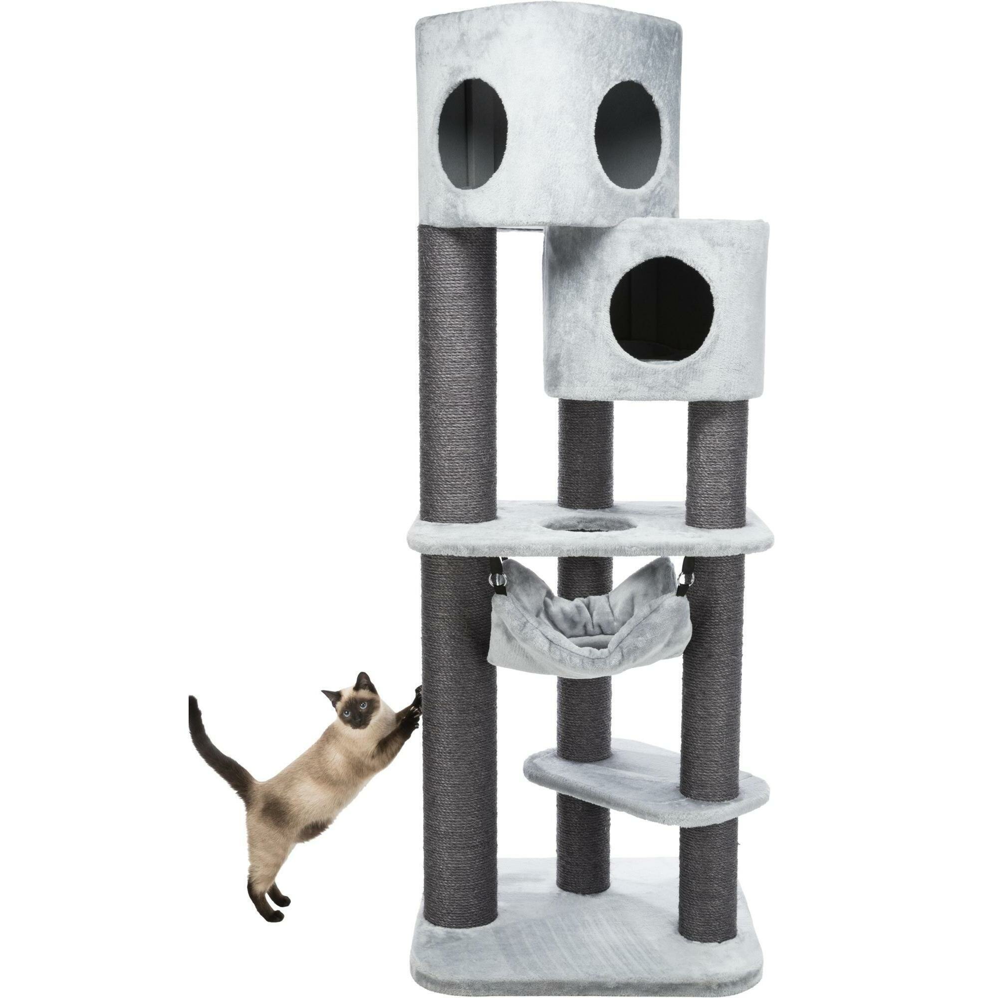 Игровой комплекс для кошек Trixie Pirro, серый, 65*58*174 см - фотография № 5