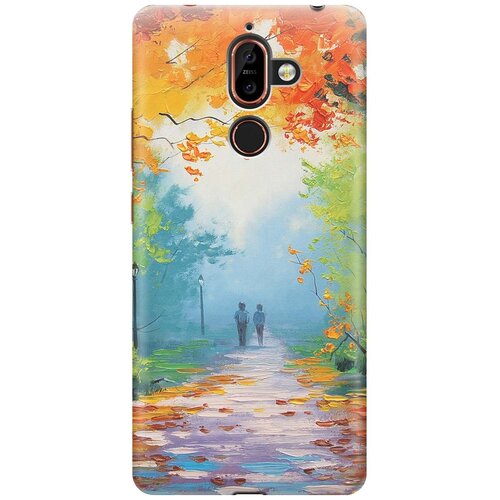 фото Re:pa накладка transparent для nokia 7 plus с принтом "яркая осень"