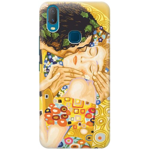 фото Cиликоновый чехол на vivo y11 / виво у11 с принтом "поцелуй" gosso