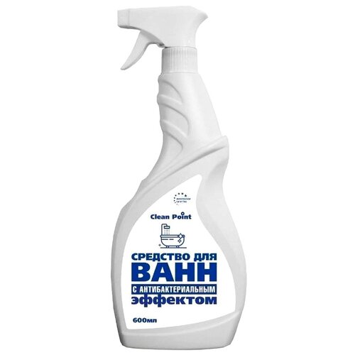Чистящий спрей CLEAN POINT для ванной, антибактериальный, 600 мл