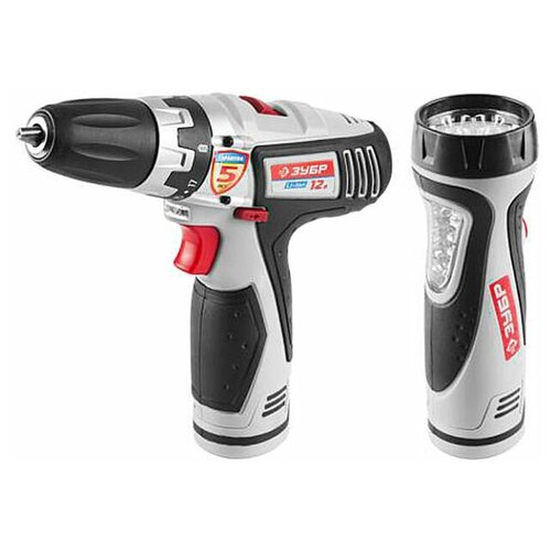 Аккумуляторная дрель-шуруповерт ЗУБР ЗДА-12-Ли-ФКН 539000₽