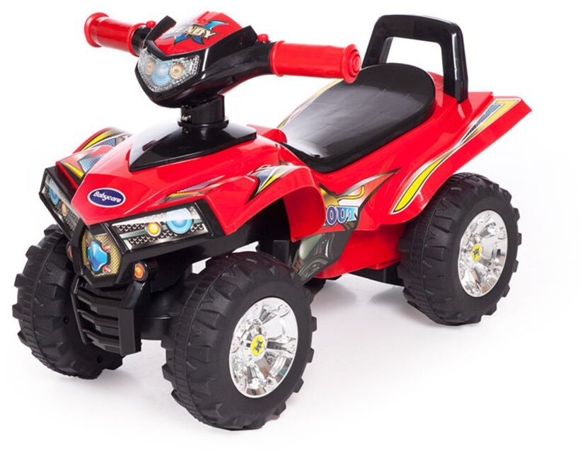 Каталка-толокар квадроцикл 4*4 "Babycare Super ATV (551)" со светом, звуком (красно-черный)