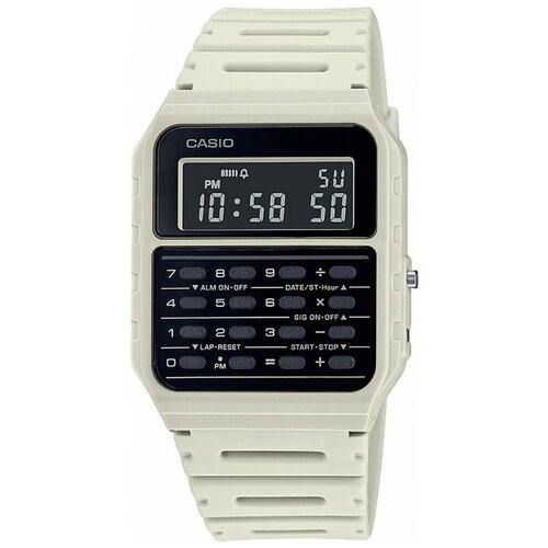Наручные часы CASIO Vintage CA-53WF-8B, черный, белый наручные часы casio ca 53wf 8b