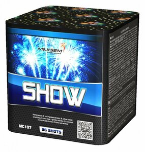 Салют "Show" 0.8"калибр,36 залпов,4 эффекта