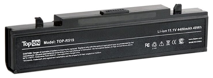    Samsung TOPON R418, R425, R480, R505, R507, R525, R730, RV410 Series. 11.1V 4400mAh 49Wh. PN: AA-PB9NS6B, PB9NC6W