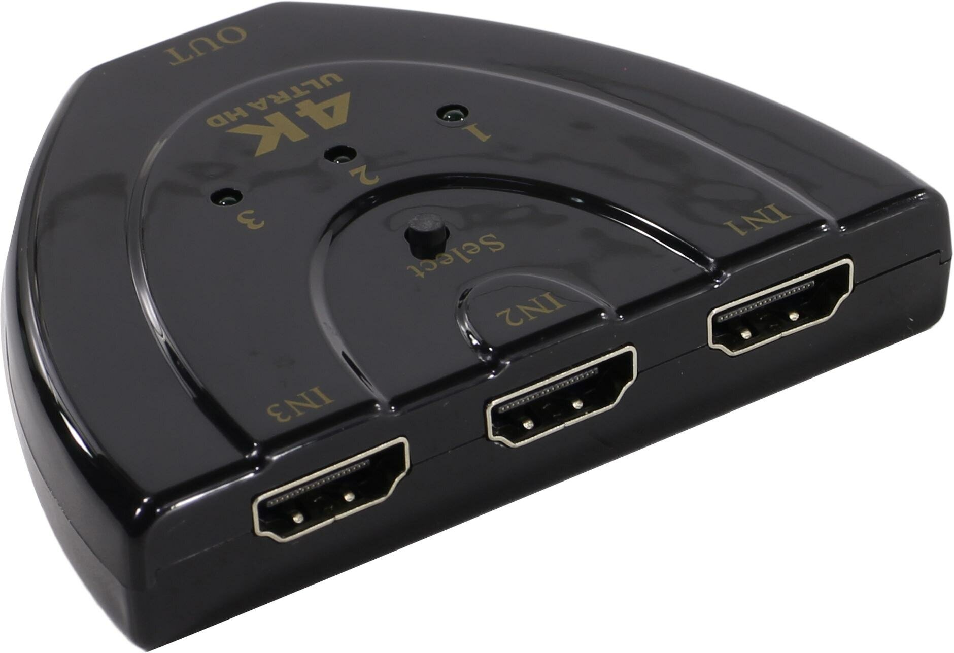 HDMI-переключатель 4K 3 входа/1 выход HDMI V1.4/3D | ORIENT HS0301HL