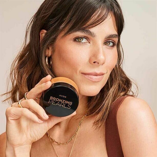 Румяна-Бронзер в шариках BRONZING PEARLS, оттенок Тёплый загар/Warm, AVON,28г — фото 1