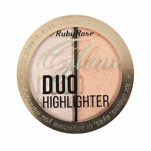 Ruby Rose, Хайлайтер двойной 2в1 Duo Highlighter, тон 03