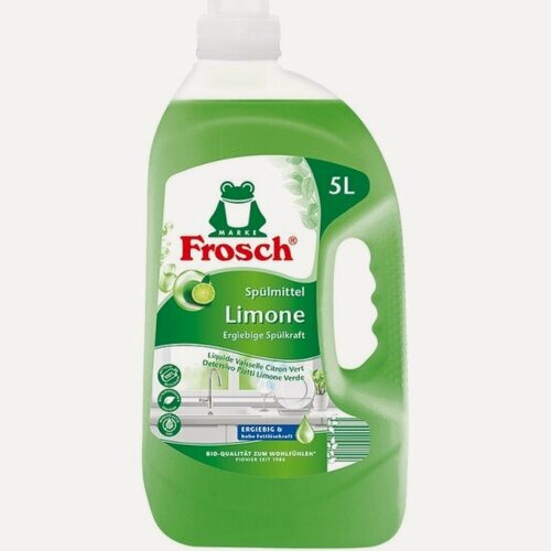 Изображение товара Средство для мытья посуды Frosch фрош Зеленый Лимон 5 л