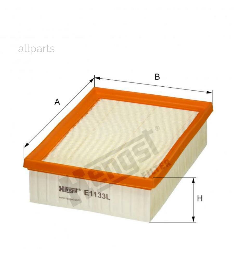 HENGST FILTER E1133L Фильтр возд. OPEL MOKKA 13-