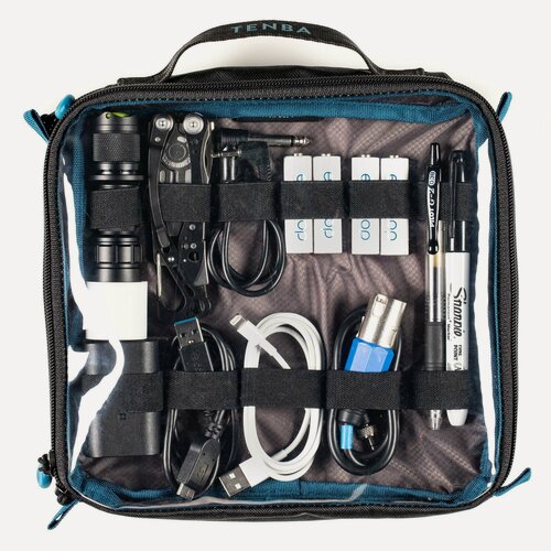Изображение товара Вставка Tenba Tools Cable Duo 8 Pouch Blue чехол-органайзер для аксессуаров (636-646)